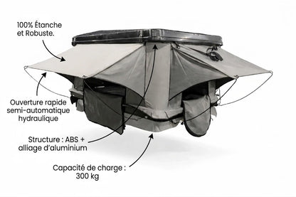 Tente de Toit Rigide 4x4- Camping Overland SUV Van