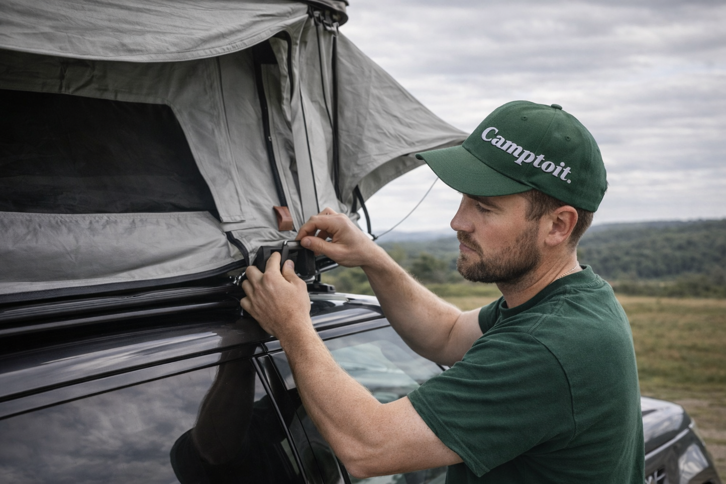 Tente de Toit Rigide 4x4- Camping Overland SUV Van