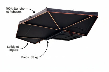 Auvent 270° pour voiture, 4x4, SUV et van