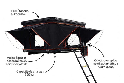 Tente de Toit rigide en aluminium pour voiture, SUV et 4x4